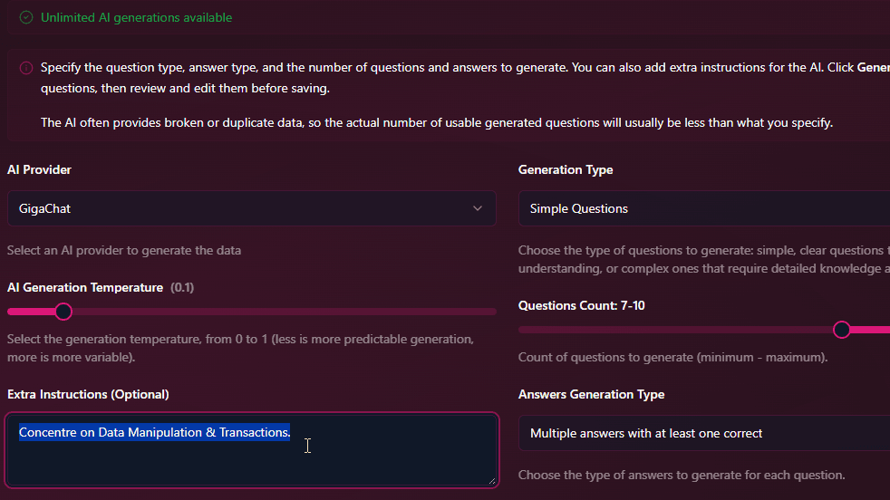 Generate, Check, Perfect
